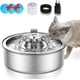 thumbnail image 1 of Fuente de agua para gatos 2L Fuente de agua automática para gatos y perros pequeños Acero inoxidable Silencioso con 3 filtros de carbón activado ACTIVE Biensenido a ACTIVE, 1 of 5