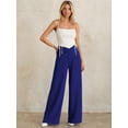 thumbnail image 5 of Made by Olivia Women's Elastic Waist Pull On Wide Leg Pants, 5 of 5