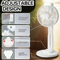 thumbnail image 4 of Portable Fan Rechargeable Usb Desk Fan With Light Hanging Hook Adjustable Height And Removable Head Folding Table Fan For Office Home Camping Travel, 4 of 8