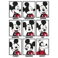 thumbnail image 2 of Boy's Mickey & Friends Mickey Mouse All Emotions Grid  Graphic Tee White Small, 2 of 4