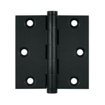 3 x 3 in. Square Hinge- Black - Solid