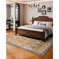 thumbnail image 4 of VEVOR Large Area Rug 8 x 10 ft Anti-Skid Tear-Resistant Floor Mat Vintage Brown Green, 4 of 9