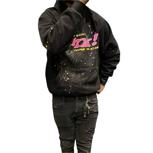 xiaxaixu Women's Cute Hoodies Spider Letter Print Long Sleeve Teen Girl Fall Pullovers Casual Clothes Sweatshirts