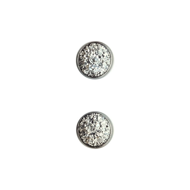 Pendientes de tuerca de 10 mm Pendientes de forma redonda Pendientes de gota de acero inoxidable resistentes Joyas de moda perforadas Tipo de Ropa, zapatos y accesorios Miscelánea tipo 17 17 Sonducket AP010471-17
