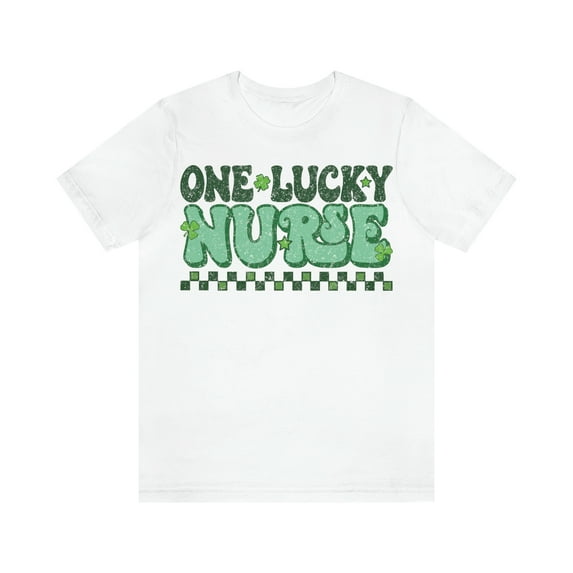 St Patricks Day Nurse Shirt Scrub Tops for Women Short Sleeve Retro