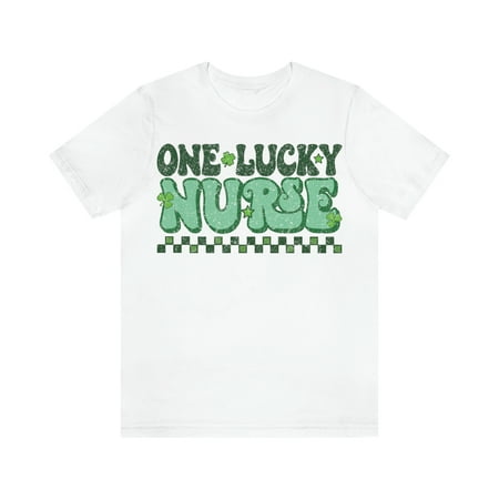 

St Patricks Day Nurse Shirt Scrub Tops for Women Short Sleeve Retro