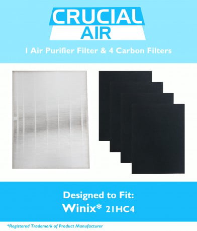 4 Carbon Filters PlasmaWave Size 21 5300 5500 WAC6300 Filter for Winix 115115 