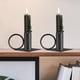 thumbnail image 5 of 2x Portavelas de metal Candelabros Soporte de velas Velas cónicas Portavelas Tealight Candelabro para Mantel Home Farmhouse Hotel Chimenea, 5 of 9