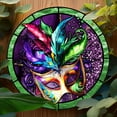 thumbnail image 5 of HELLOYOUNG Carnival Acrylic Sun Catcher, Venetian Masquerade Mask Sign UV Printed Waterproof Wall Art for Home Office Decor, Wall Hanging  for Cafe Bar Cinema, 5 of 9
