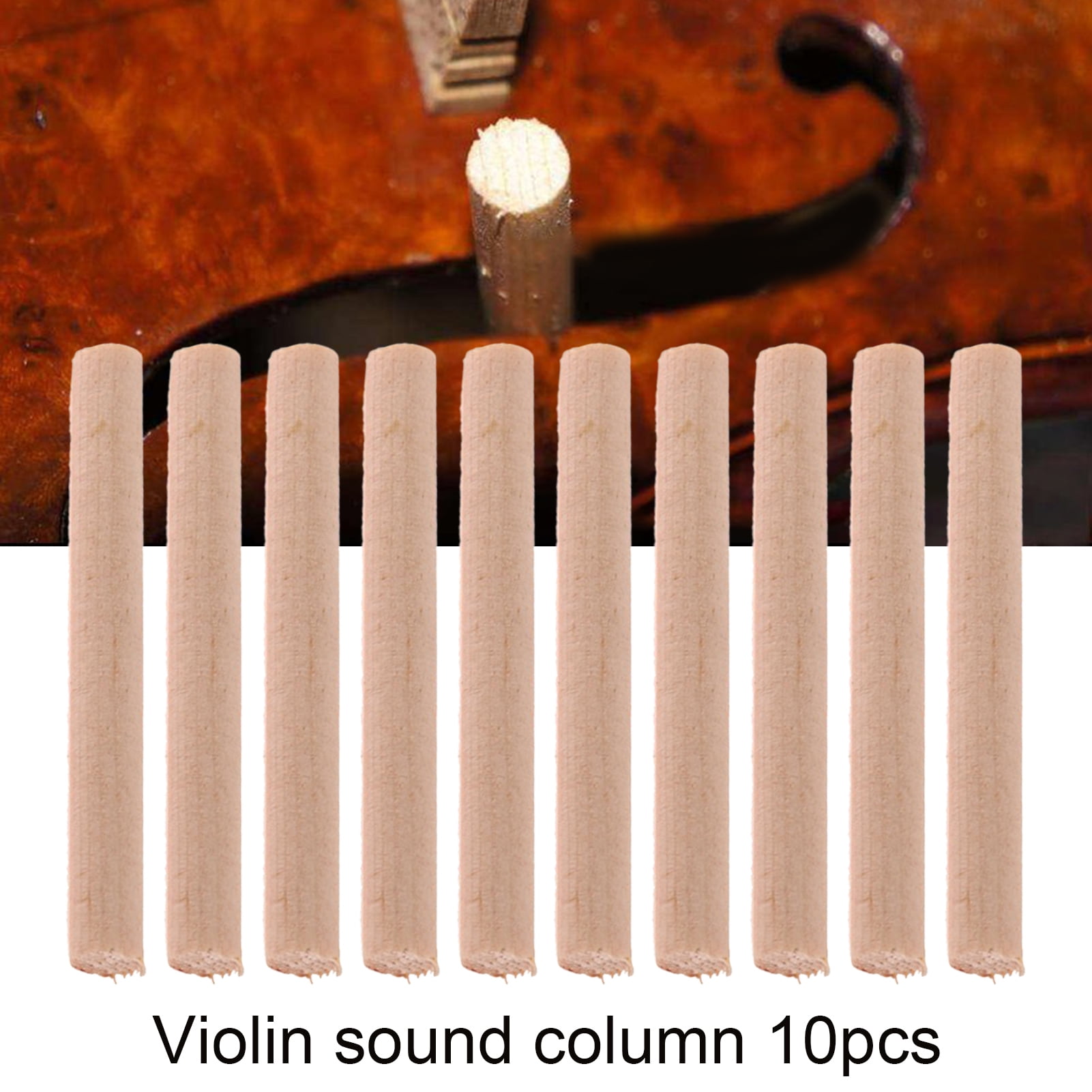 10 Pieces of Spruce with a Long Service Life for Violin Sound Post for Violin Lovers in The Musical Instrument Shop Sound Post Setter 
