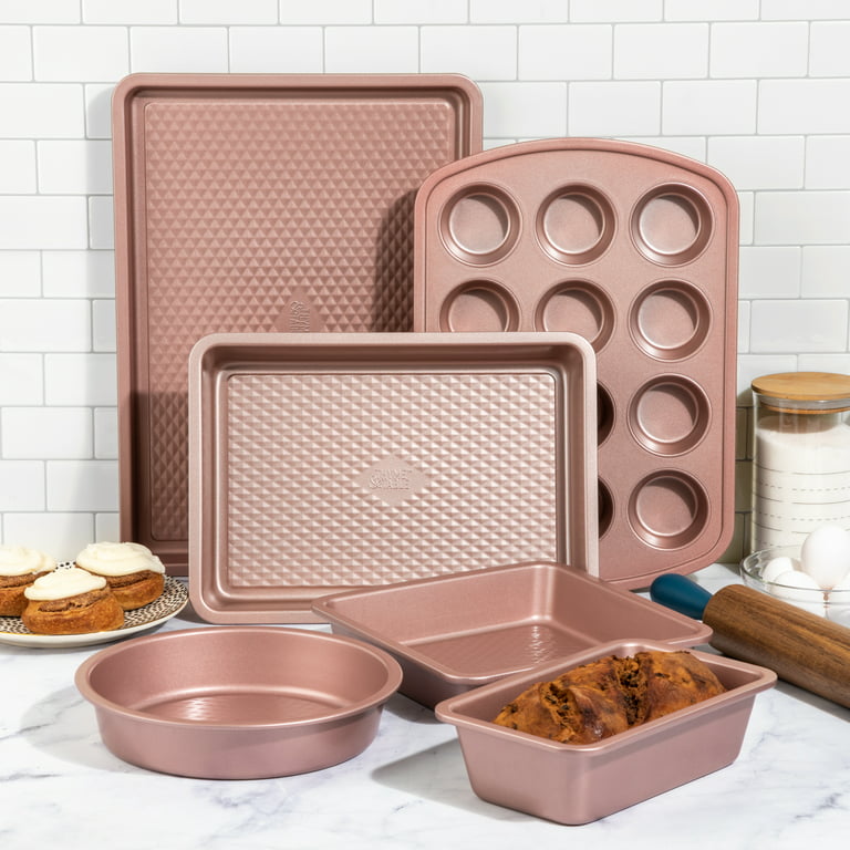 Thyme & Table Non-Stick Cookie Sheet Jelly Roll Pan, 12 x 17, Rose Gold 