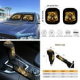 thumbnail image 5 of Yuyamidu Bee Car Seat Covers and Steering Wheel Cover Seat Belt Covers Sunflower Car Windshield Sun Shade Handbrake Sets Rear View Mirror Cover Cup Coasters Key Chain 16 PCS Auto Accessories, 5 of 7