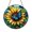 Acrylic 3.5 Inch, variant on Sunflower Butterfly Stained Glass Window Suncatcher, Circular Floral Art Hanging with Soft Fall Colors for Cozy Seasonal Home Styling