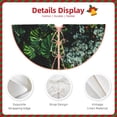 thumbnail image 3 of Sikiie Lush Foliage Green Plant Nativity Christmas Tree Skirt, Jesus Christian Winter Holiday Tree Mat Decoration(30-48IN)36", 3 of 6