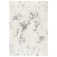 thumbnail image 2 of SAFAVIEH Cloud Edvin Distressed Polyester Shag Area Rug, Ivory/Gray, 5'3" x 7'7", 2 of 7