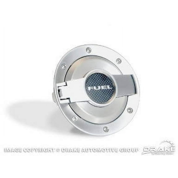 Drake Muscle Cars MO-210001-SATIN Fuel Door Billet Aluminum Satin Finish