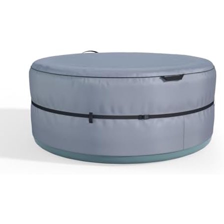 Portable Hot Tub Cover, Inflatable Hot Tub Full Coverage - Waterproof, Sunproof, Dustproof, Fits Most 4 Person/77 Inch Inflatable Hot Tub Spa, Round (Gray, Cover Only) (Gray, 79x79x28)