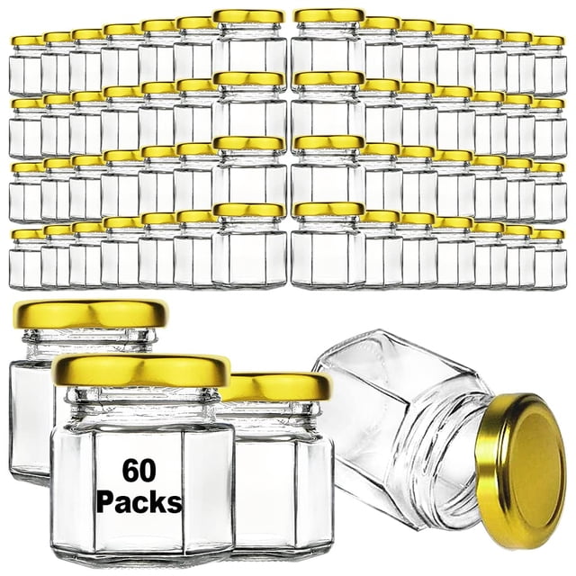 Recipientes de vidrio Syntic con tapas herméticas de 45 ml, regalo de boda