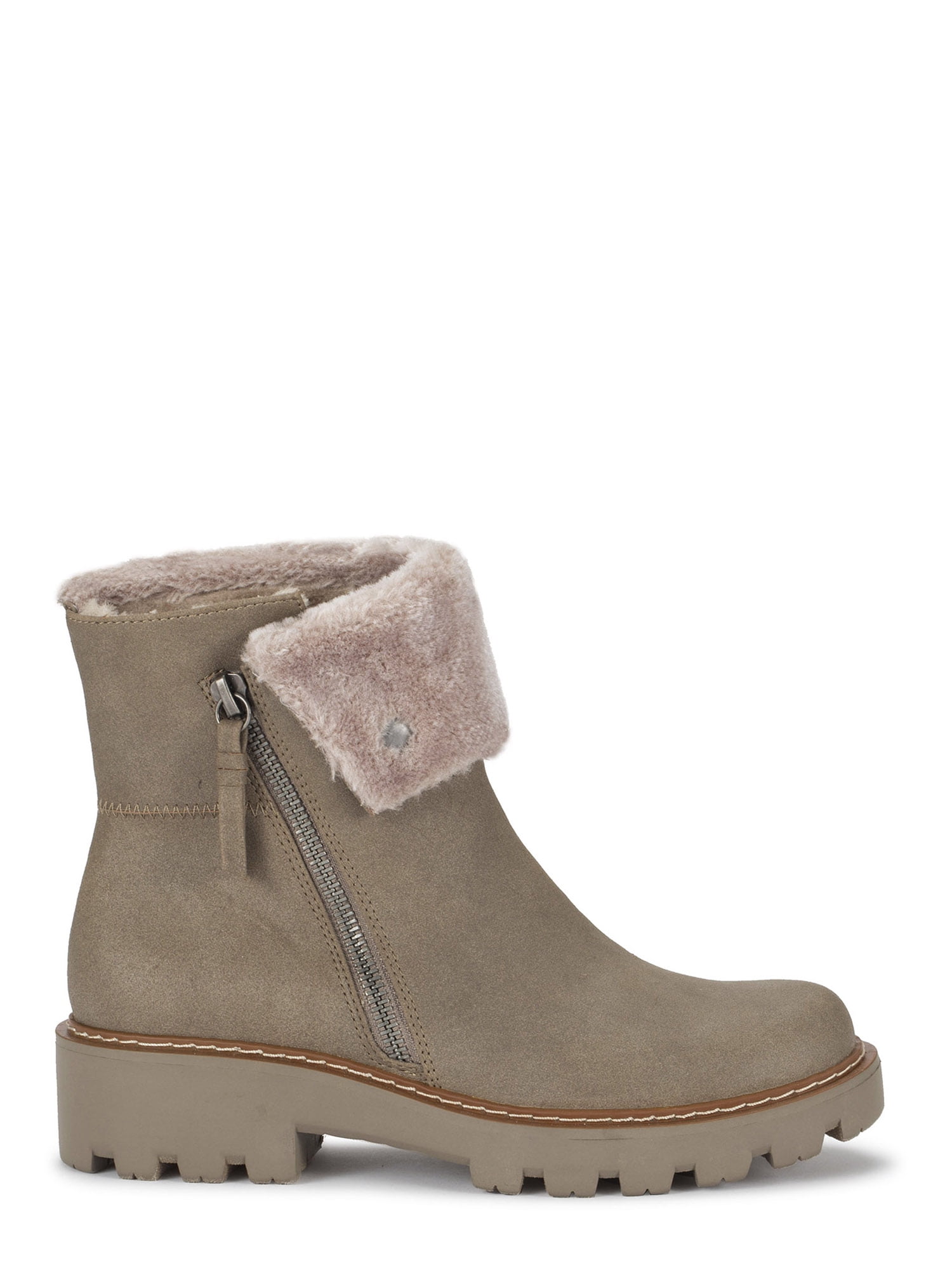 Baretraps Women's Westry Faux Fur Lug Boots with Side Zip