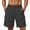 Dark Gray, variant on Cargo Shorts for Men Mid Waist Knee Length Bermuda Shorts with Pockets Summer Fishing Shorts Comfy Hiking Clothes