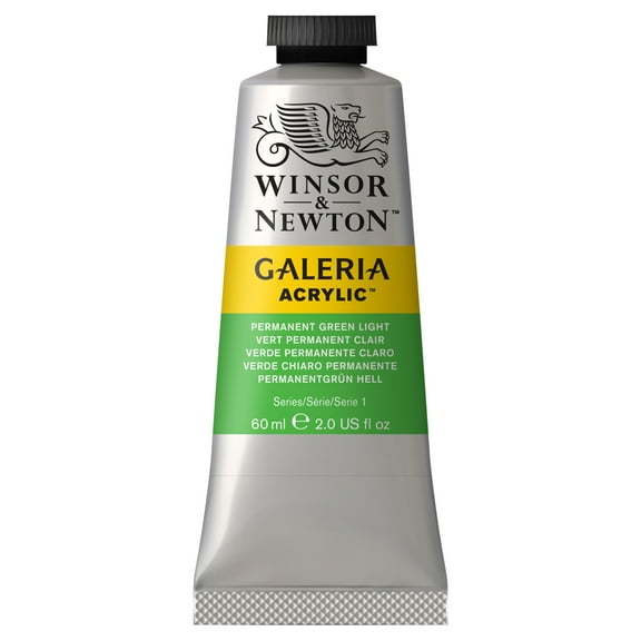 Winsor & Newton Galeria Acrylic Paint, 60ml, Permanent Green Light