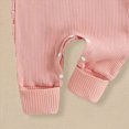 thumbnail image 5 of CAUYDY Newborn Baby Girls Romper Outfits Letter Daddy's Girl Print Ruffle Jumpsuit Bodysuit Fall Winter Clothes(L101-Pink,0-3 M), 5 of 7