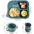thumbnail image 2 of Juego De Platos De Cena, Juego De Platos Para Niños, Platos Y Platos Para Niños De 6 Piezas, Tazón Para Niños, Taza, Cuchara, Tenedor, Pequeño Dinosaurio De Dibujos Animados, Rosa Xemadio LN-2093-1, 2 of 6