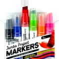 thumbnail image 3 of ArtSkills Jumbo Chisel-Tip Markers, 6-Pack, Assorted Neon & Classic Colors for Posters & Signs, 3 of 9