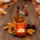 thumbnail image 4 of Candelabro de pavo de Acción de Gracias Otoños y Centro de escritorio de Acción de Gracias Decoración Linterna de té Candelabro de calabaza Cocina interior Decoración de otoño Portavelas de resina, 4 of 6