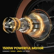 5TH WHEEL W16B 20 x 4 Fat Tire Electric Bike, 750W Motor Adult Ebike with 48V 15.6Ah Removable Battery, Electric Bicycle with 7 Speed, UL2849