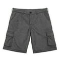 thumbnail image 5 of Tiijoy Big Boys Retro Cowboy Cargo Shorts Relaxed Fit Suede Leather Casual Shorts, 5 of 8