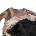 thumbnail image 5 of UACY Boys Long Sleeve T-Shirt Toddler Baby Solid Shirt Kids Cotton Pullover Tee Tops (Brick Red, 5-6 Years), 5 of 8