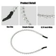 thumbnail image 4 of Unique Bargains Rhinestone Embellished Headband, White, 4 of 7