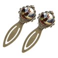 thumbnail image 2 of Rabbit Vintage Copper-Colored Lace Bookmarks: Stainless Steel Reading Accessories for Book Lovers - Set of 2, 2 of 5