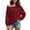 Wine, variant on Lenpel Off the Shoulder Tops for Women Asymmetric Neck Long Sleeve Oversized Sweatshirts Casual Loose Shirts Fall Clothes(White,X-Large)