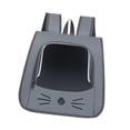thumbnail image 3 of Mochila transportadora para gatos de gran capacidad, práctica, plegable y transpirable para gatitos y perros. Gris, 3 of 9