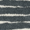 thumbnail image 4 of SAFAVIEH Venus Sophie Striped Shag Area Rug, Dark Grey/Ivory, 3'11" x 6', 4 of 5