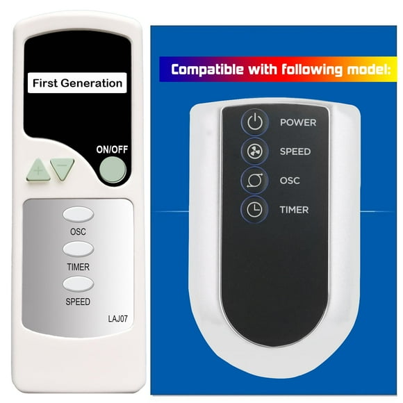 Mando a distancia de repuesto para ventilador de torre oscilante Lasko