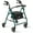 Green, variant on Medline Steel Rollator Walker with Seat for Seniors, Foldable, Burgundy