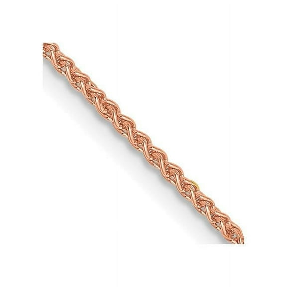 Primal Gold 14 Karat Rose Gold 1.25mm Solid Spiga Chain Necklace