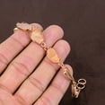 thumbnail image 3 of Natural Rough Mother Of Pearl Gemstone Handmade Copper Bracelet 7-8", 3 of 3