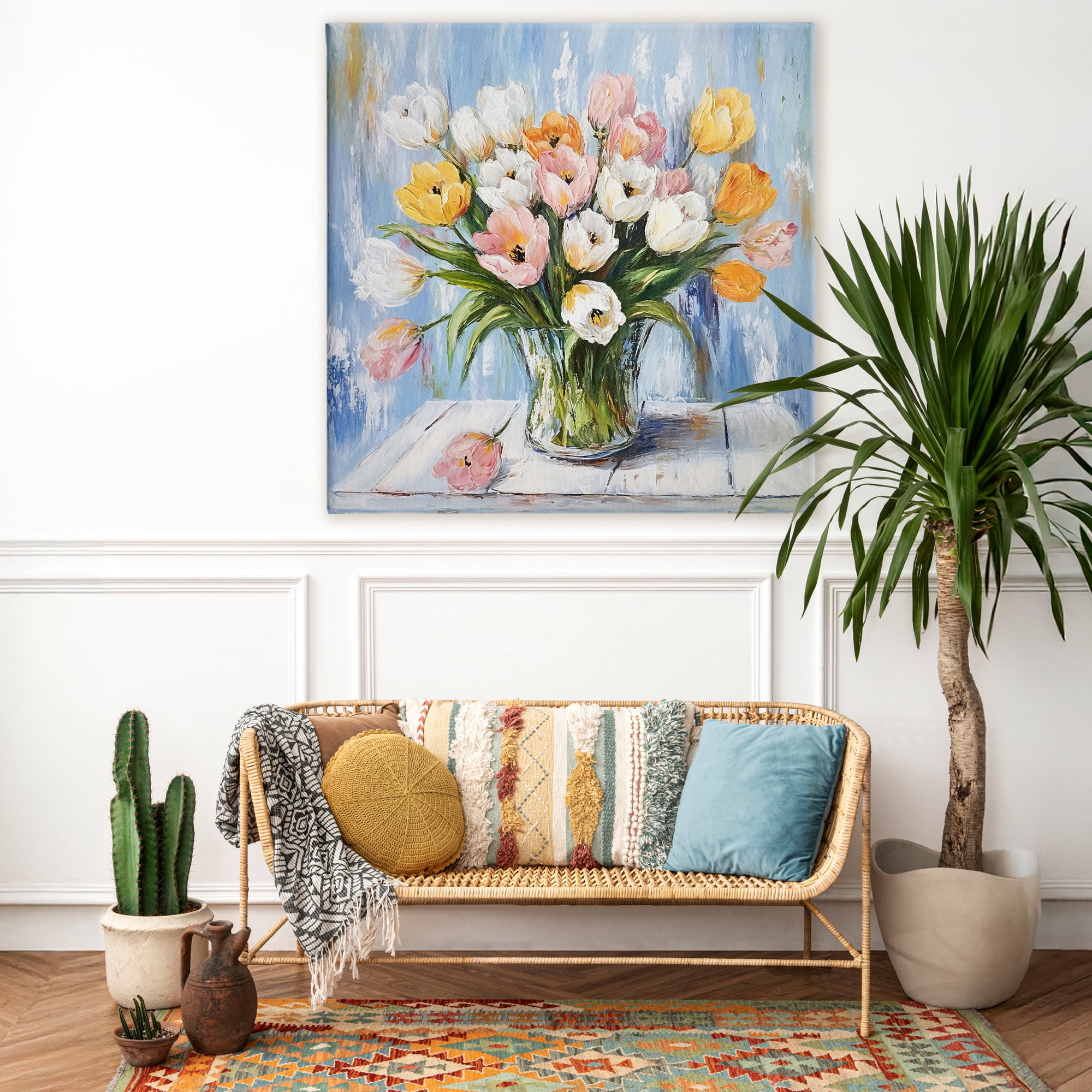 Stupell Industries Her Cottage Garden Tulips Canvas Wall Art, design by Tina LeCour