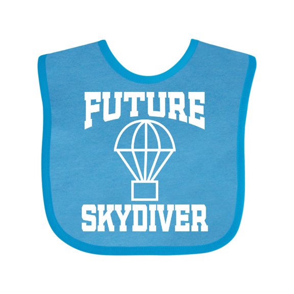 Inktastic Skydiving Future Skydiver Boys or Girls Baby Bib