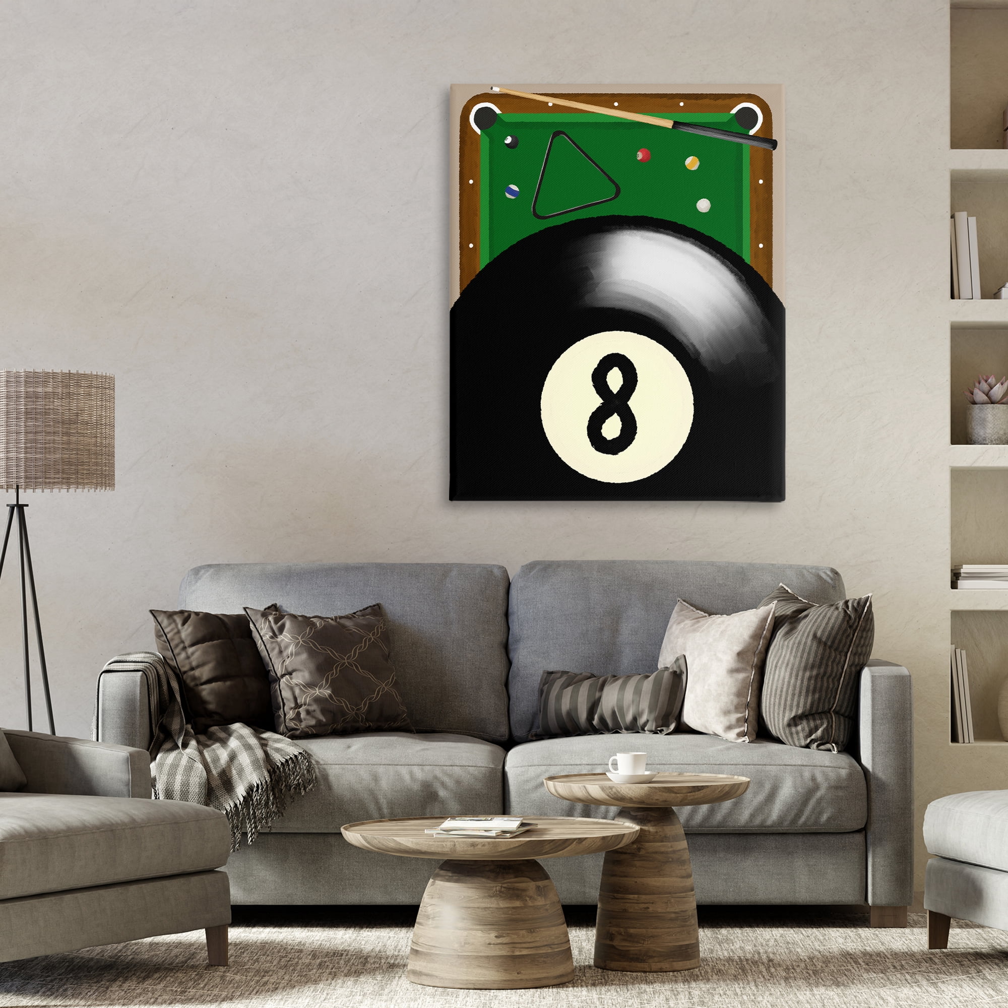 Stupell Industries Billiard Table & Balls Canvas Wall Art, design by Jennifer Stith