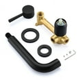 thumbnail image 5 of SUMERAIN Wall Mount Bathtub Faucet Set with Single Left-Handed Handle, Matte Black, 5 of 7