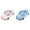 Light Pink 1PCS & Sky Blue 1PCS, variant on Hamster Rolling Sports Car Small Pet Toy Car Exercise Wheel, Silent Fitness Wheel Toy Vehicle for Small Hamster Running Funny Transparent for Hamsters, Ferrets & Animals 29.5x16.5x12cm.