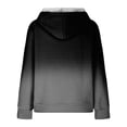thumbnail image 5 of Puntoco Mujer Moda Impreso Blusa Manga Larga Tops Sudadera Bolsillos Abrigo Con Capucha Puntoco Puntoco-1, 5 of 5