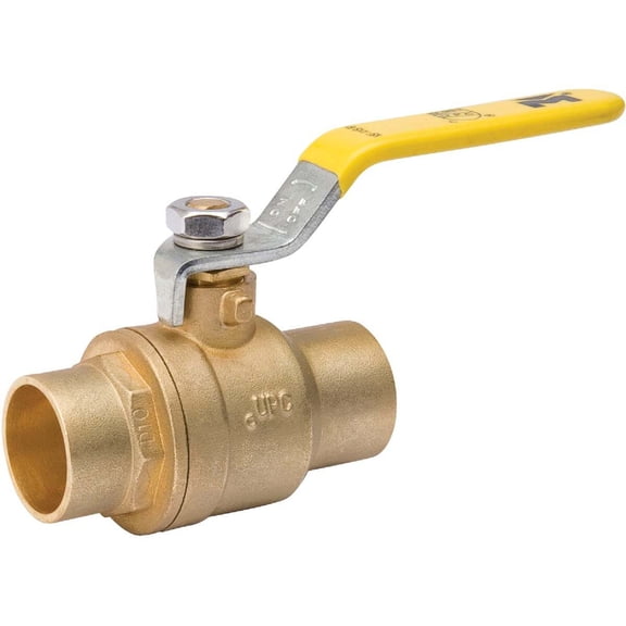 B & K 107-845NL Ball Valve 1 in Compression 2 Ports/Ways Brass