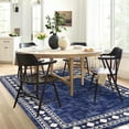 thumbnail image 2 of FairOnly Blue 9'x12'Modern Machine Washable Non Slip Low Pile Area Rug for Living Room Soft Stain Resistant Indoor Rug for Bedroom Kitchen Dinning Room, 2 of 7