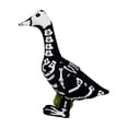 thumbnail image 2 of 23Inch Halloween Goose Outfit Glow-in-the-Dark Skeleton Porch Yard Statue Clothes Patio Lawn Decor, 2 of 7
